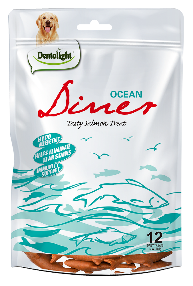 Ocean Diner Tasty Salmon Treat 108g for Dogs ×12pcs - Animall Philippines