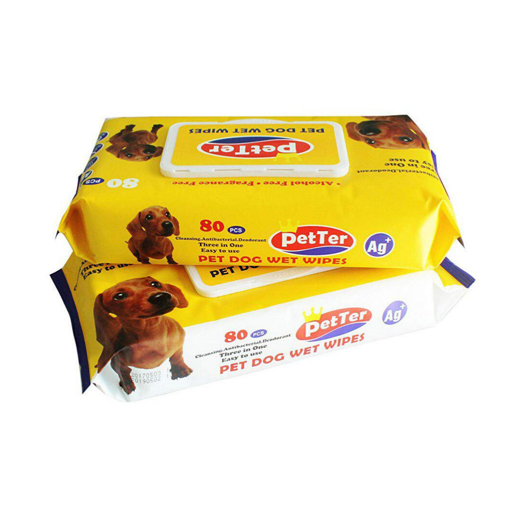 Petter Pet Grooming Wipes 80 Pulls x 2 Packs (Promo Pack) - Animall Philippines