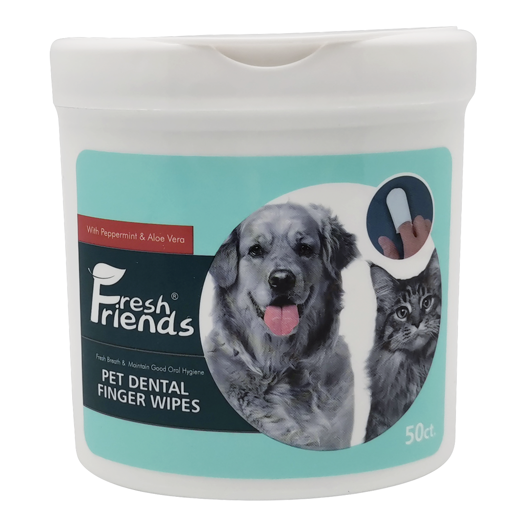 Fresh Friends Dental Finger Wipes 50 pcs for Dogs and Cats - Animall Philippines