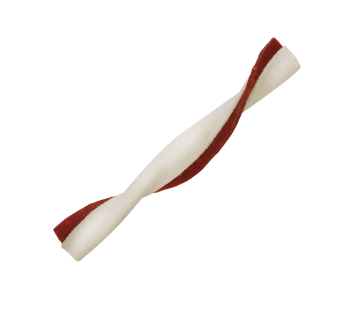 Dentalight Rawhide Rolls Twist Dog Treats Beef Flavor With Calcium 100 Grams